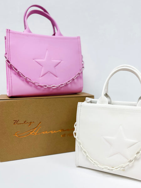 Vintage Havana Alyce Purse- Pink & White