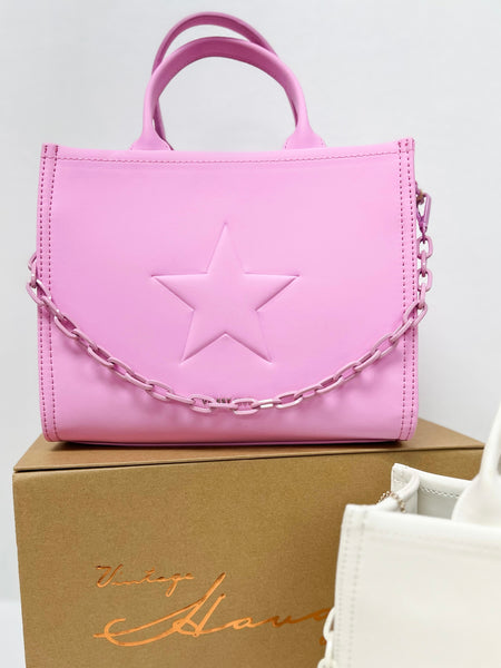 Vintage Havana Alyce Purse- Pink & White