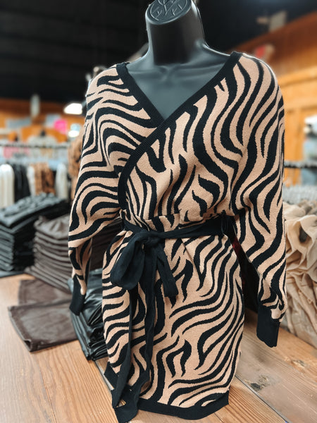 Animal Print Mini Dress