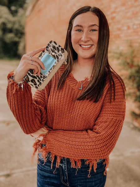 Mona Leopard Card Organizer