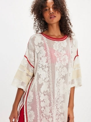 Free People The Best Match Tee - Clean Ivory Combo