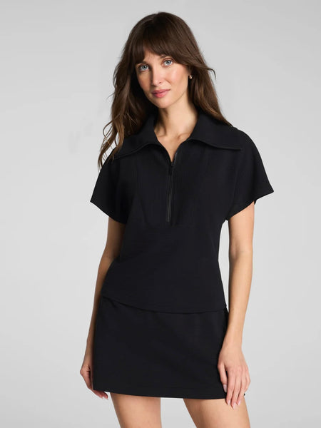 SPANX AirEssential French Rib Short Sleeve Half Zip - All Colors