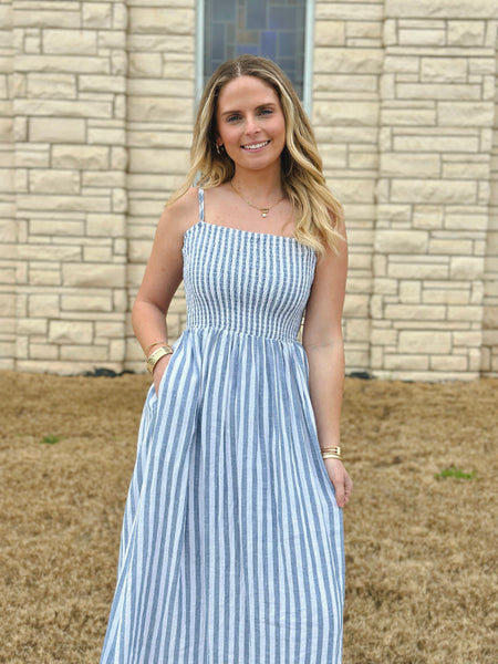 ZSupply Nadine Striped Midi Dress - Boathouse