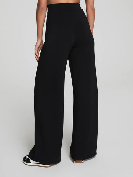 SPANX Wide Leg Track Pant - Black