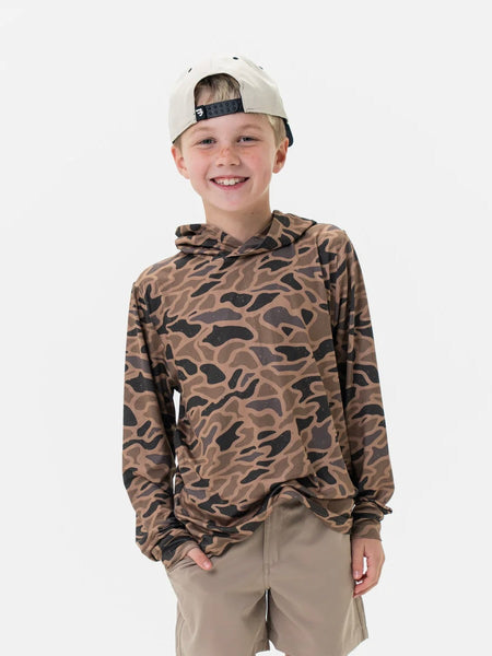 Burlebo Youth Performance Hoodie - Gauge Camo