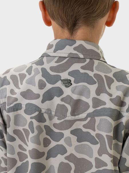 Burlebo Youth Western Shirt - Classic Deer Camo