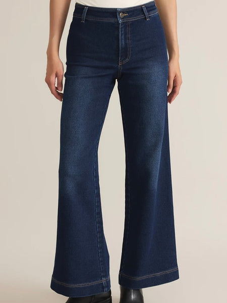 ZSupply Rilynn Wide Leg Trouser - Dark Rinse