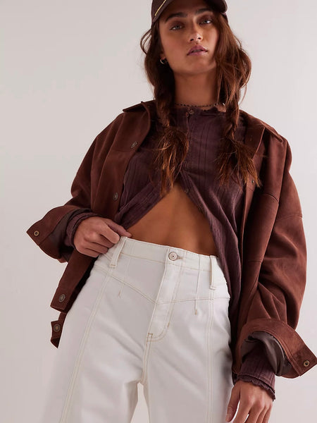 Free People Libre Wide Leg Jeans - Island Lights