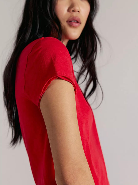 Free People Nova Tee - High Risk Red
