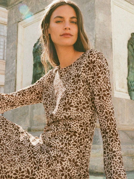 ZSupply Campbell Floral Maxi Dress - Chocolate Cherry