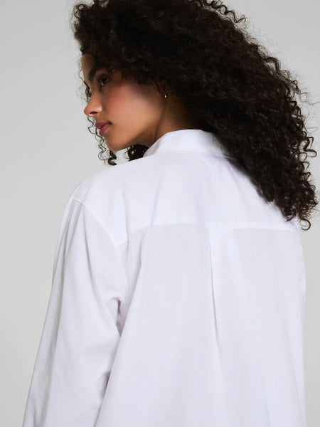 SPANX Poplin Oversized Button Down - Classic White