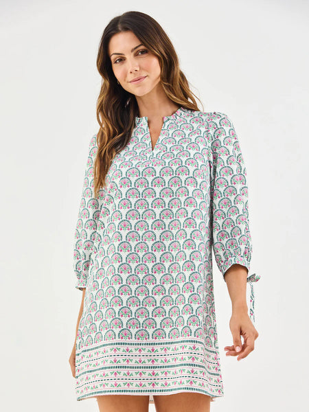 Lainey Dress- Flora White