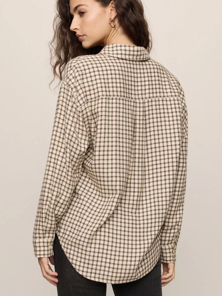 ZSupply River Plaid Button Up - Dark Chocolate