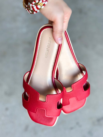 Kalyn Sandals- Red