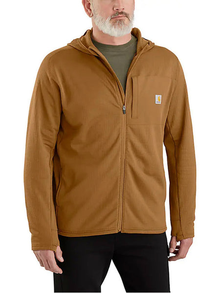 Carhartt Men’s Force Long Sleeve Fleece Lined Hooded Shirt - All Colors
