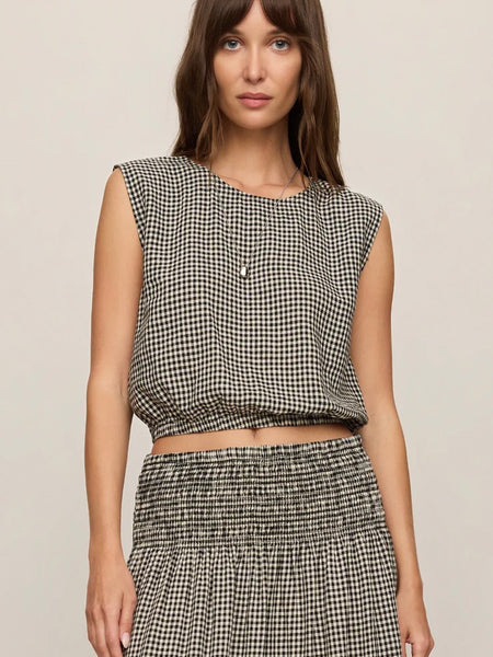 ZSupply Merit Gingham Top - Black