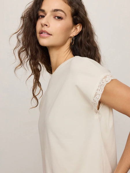 ZSupply Marika Lace Trim Muscle Tee - All