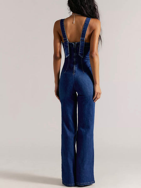 Free People Suns Out Bootcut Jumpsuit - Erica