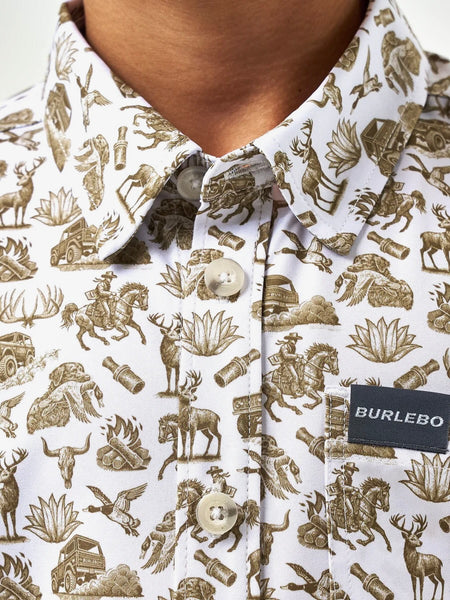 Burlebo Youth Performance Button Up - Into The Wild