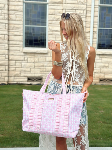 Hollis Ruffled Tote Bag - ALL