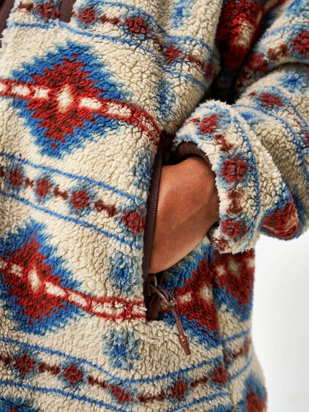 Burlebo Youth Mountain Fleece Sherpa - Full Zip - Arizona Aztec
