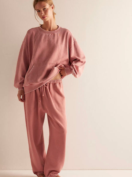 Free People Slow It Down Joggers - Rose Dawn
