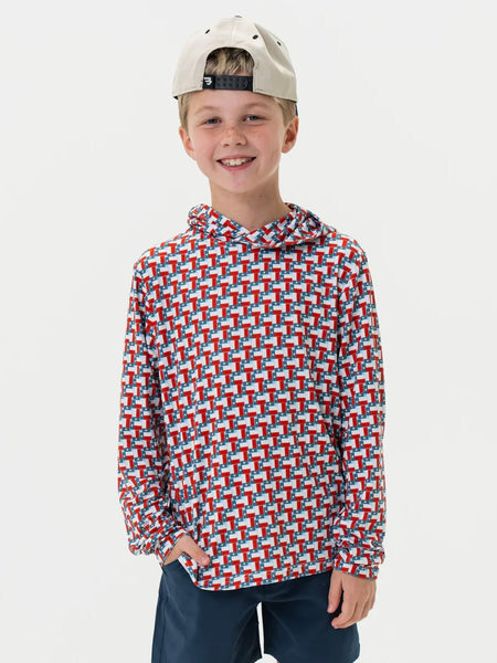 Burlebo Youth Performance Hoodie - Texas Flag
