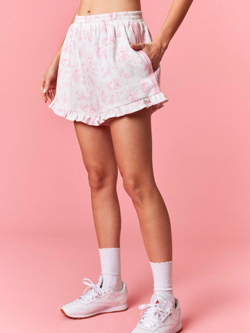 Floral Ruffle Shorts