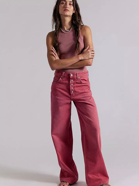 Free People Nia Boyfriend Jeans - Baroque