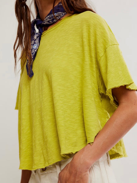 Free People Elsie Swing Tee - Warm Olives