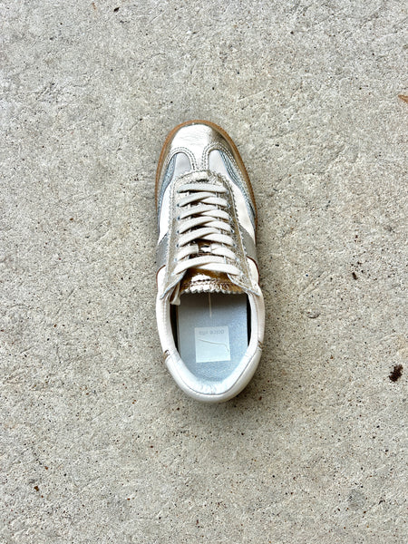 Notice Leather Sneaker - Gold/Silver