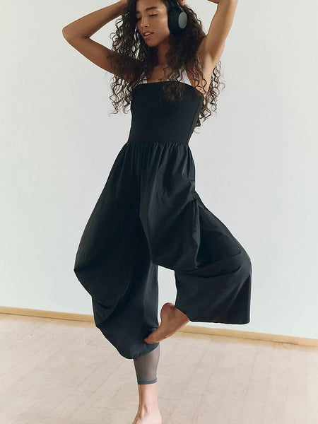 Free People Way Back Convertible One-Piece - Black