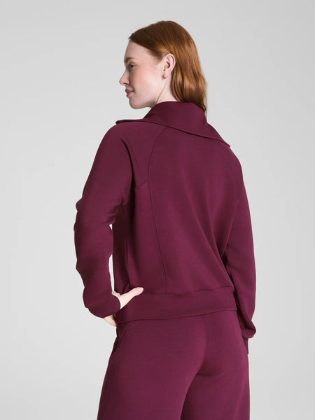 SPANX AirEssential Half Zip - Plum Berry