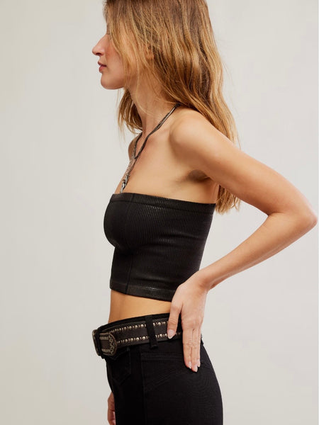 Free People Amelia Foil Bandeau - Black Combo