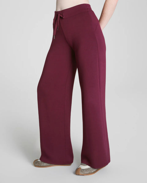 SPANX Air Essentials Wide Leg Pant - Plum Berry