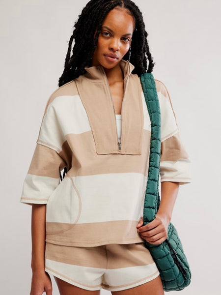 Free People Retro Rugby Set - Sandy Combo