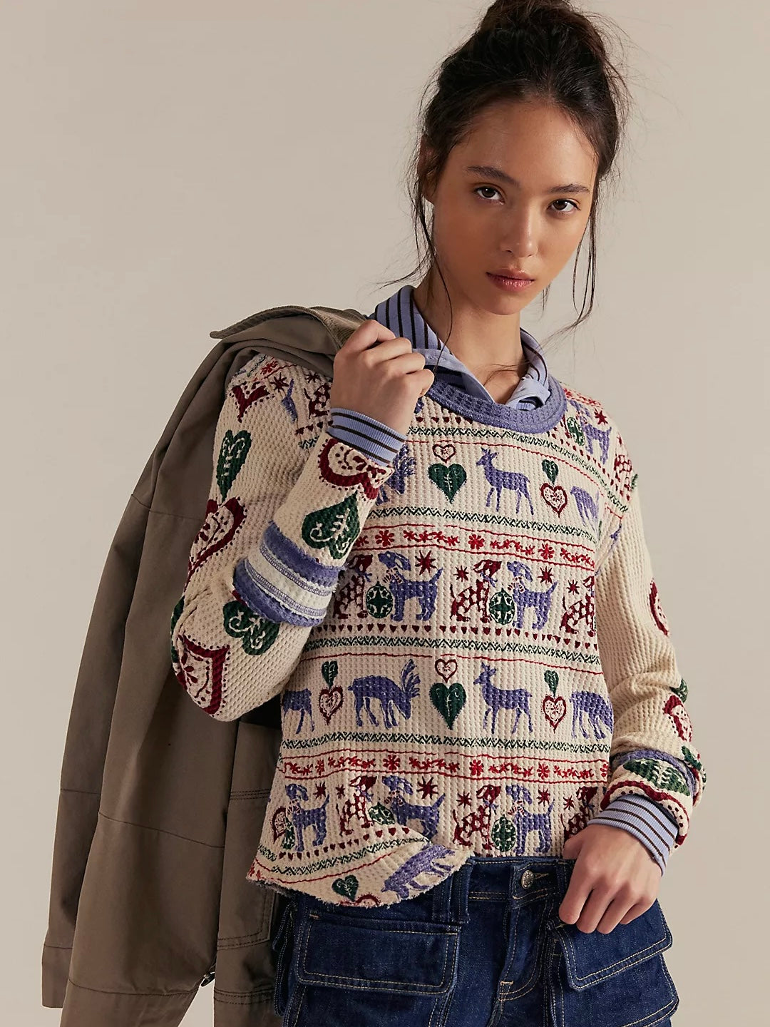 Free People Blissful Layering Tee - Snowdrop Combo