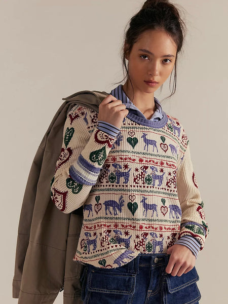 Free People Blissful Layering Tee - Snowdrop Combo