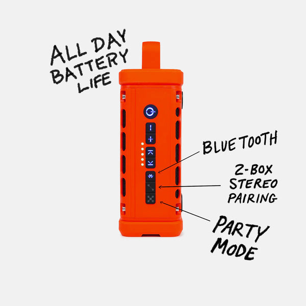 Turtlebox Ranger Portable Speaker - Orange