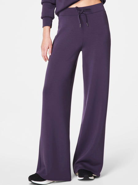 SPANX Air Essentials Wide Leg Pant - Aubergine