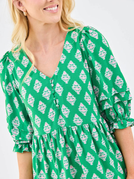 Raya Dress- Early Riser Green