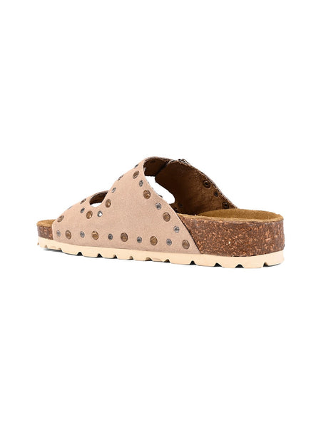 Road Maze Slide Ons- Cream Suede