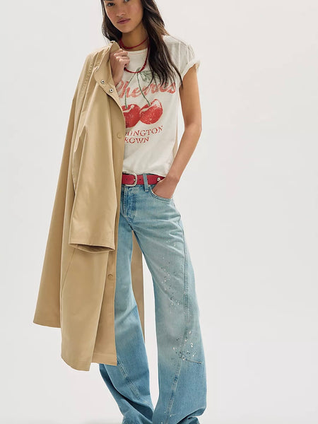 Free People We The Free Nova Tee Graphic - Cherry Combo