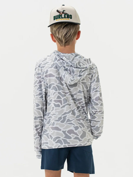 Burlebo Youth Performance Hoodie - White Camo