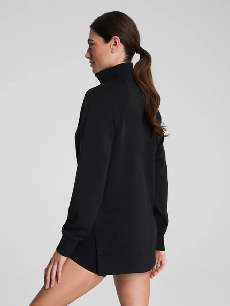SPANX AirEssential Brushed Half Zip - Very Black