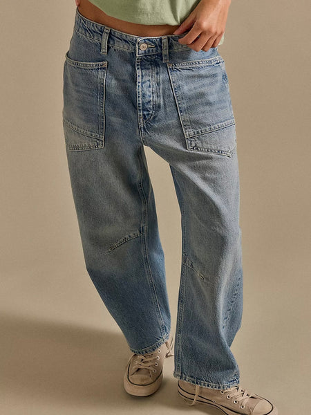 We The Free Minimalist Moxie Barrel Jeans- County Fair