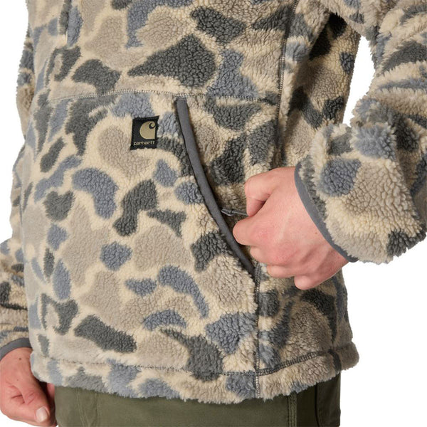 Carhartt Men's Loose Fit Fleece Pullover - Khaki Vintage Camo