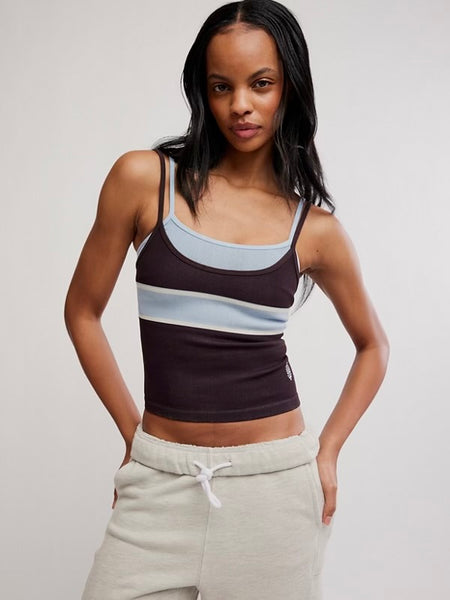 All Clear Coastline Cami Stripe - Chocolate Combo