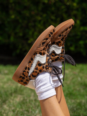 Notice Stitch - Leopard Calf Hair
