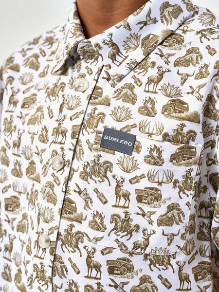 Burlebo Youth Performance Button Up - Into The Wild